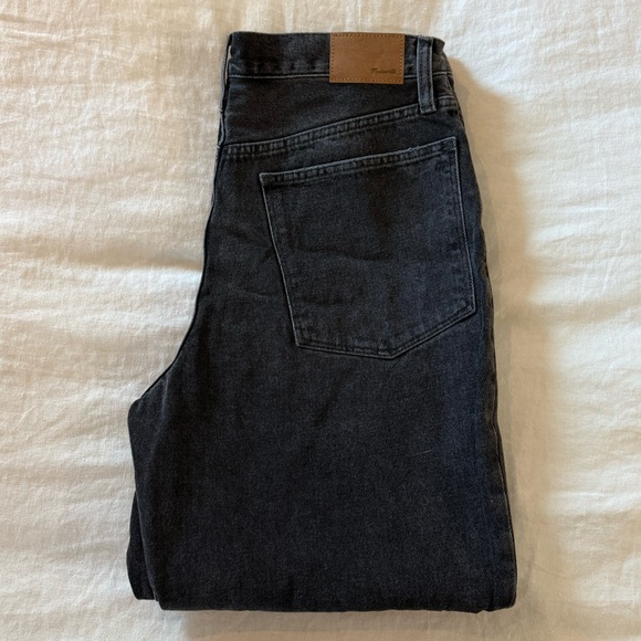 NWT Madewell Women’s Black Straight-Leg Jeans - Baggy Tapered Style - 30 waist - Picture 10 of 13